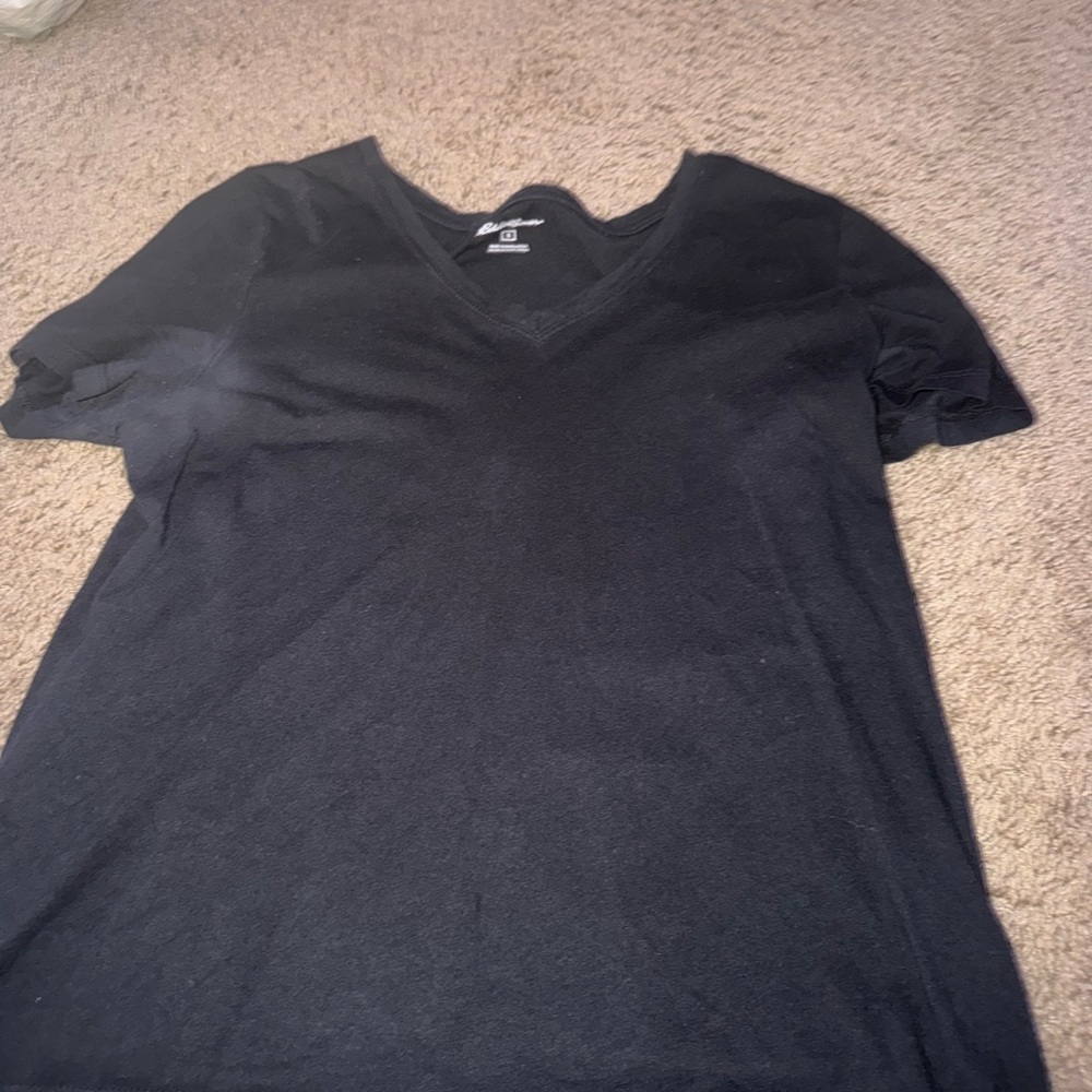 Eddie Bauer Black V-Neck Tee